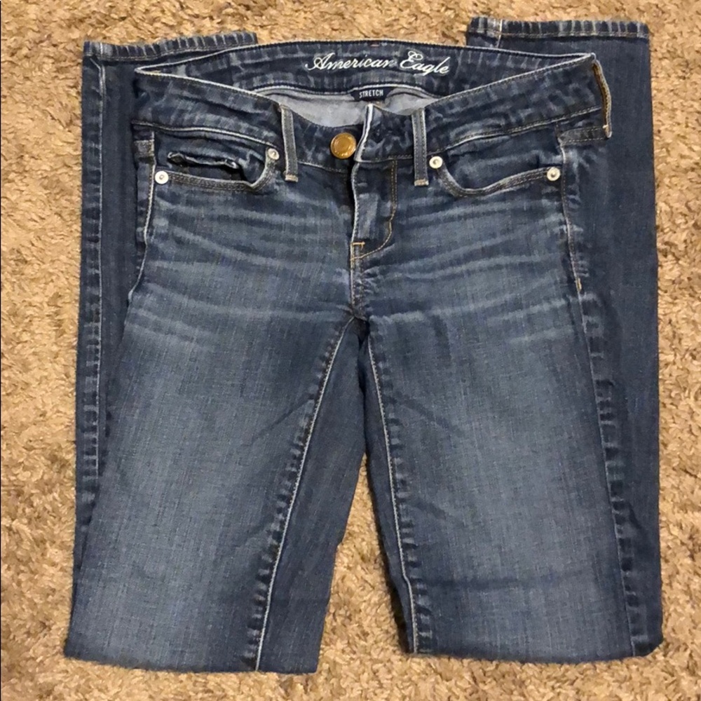 AE Dark Wash Skinny Jeans